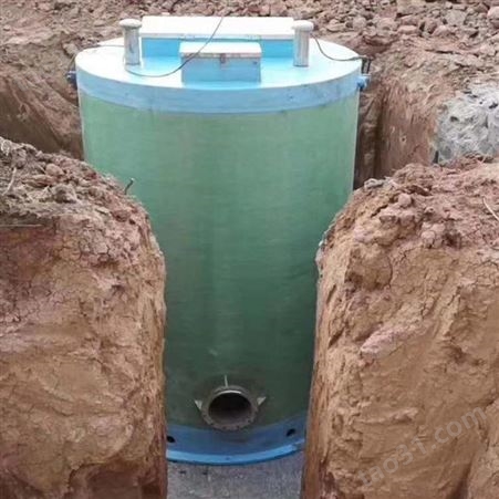 定制一体化污水处理成套设备 玻璃钢提升泵站 雨水收集提升泵站厂家