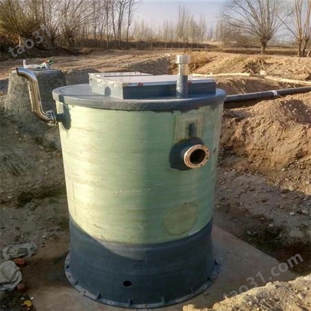 定制一体化污水处理成套设备 玻璃钢提升泵站 雨水收集提升泵站厂家