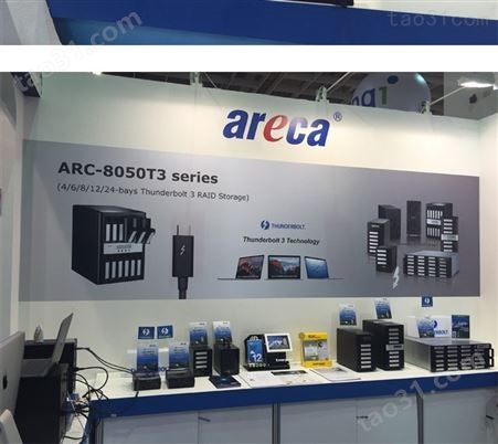 Areca磁盘阵列存储雷电3接口存储Areca ARC 8050T3-8