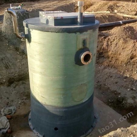 GRP玻璃钢泵站 雨水提升一体式泵站 玻璃钢污水处理一体式成套设备