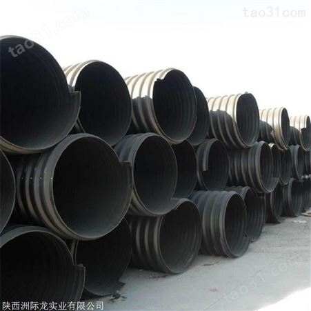 HDPE钢带增强螺旋波纹管 中财钢带波纹管 市政耐高压排污管厂家