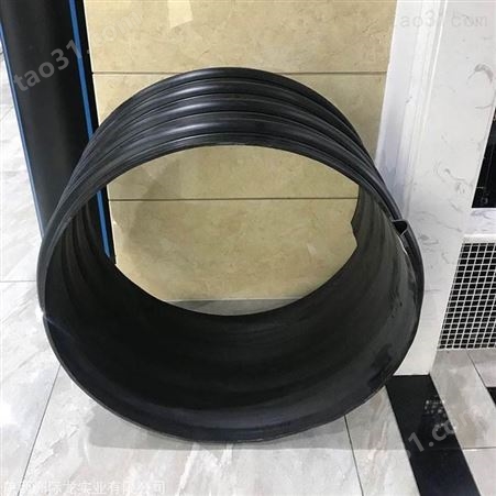 西安HDPE钢带增强PE螺旋波纹管 国标优质原料钢带排污管厂家