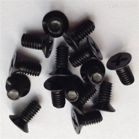 黑色不锈钢平头螺丝现货供应 304黑色螺丝 可根据客户要求定做