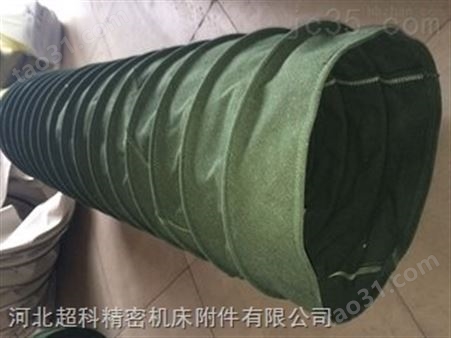 中军绿色耐高温帆布软连接
