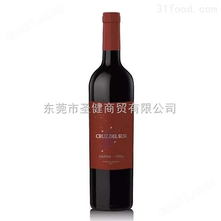 东莞品牌红酒招商南十字星西拉马尔贝克干红葡萄酒