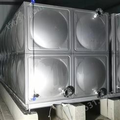 304白钢储水设备 不锈钢保温水箱 保温箱方形组合水塔安装