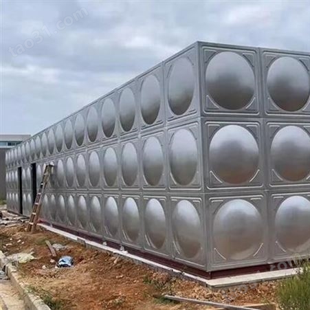 组合式保温白钢水箱 消防用304长方形生活蓄水塔 物流货运