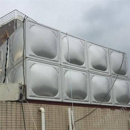 不锈钢保温消防水箱 立式方形消防水槽 来图定制 生活用水储水塔