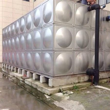 不锈钢保温消防水箱 立式方形消防水槽 来图定制 生活用水储水塔