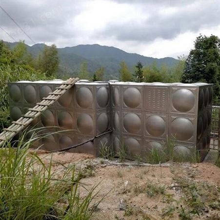 方形热镀锌不锈钢水箱 箱泵一体化设备 大容量消防蓄水池