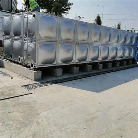 厂家直供304不锈钢水箱 方型保温水塔 装配式焊接消防储水罐