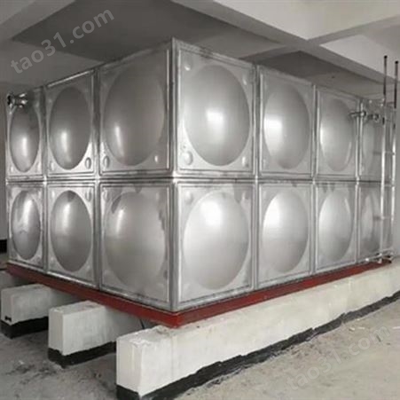 方形玻璃钢水箱 工程蓄水拼接水箱消防水罐 不锈钢BDF地埋水塔