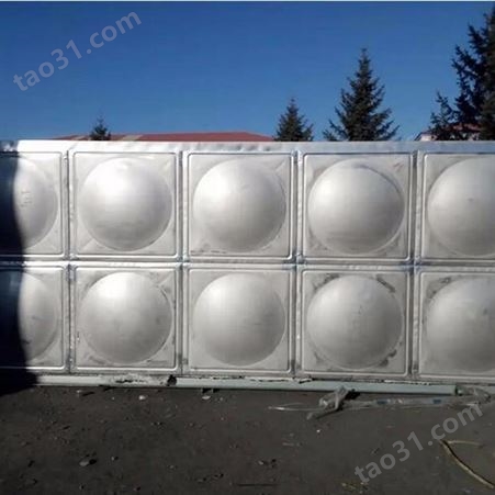 不锈钢水罐 组合式白钢水箱厂家 可定制规格 重量轻强度高