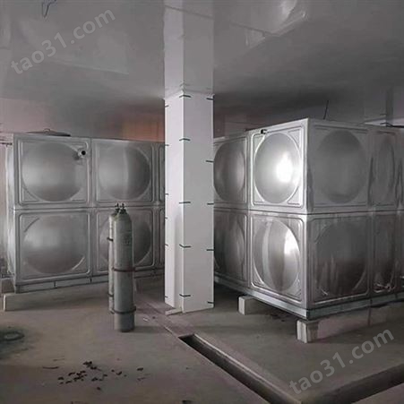 不锈钢方形水箱家用 箱泵一体化 无缝焊接地埋储水设备