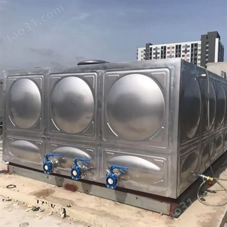 厂家直供304不锈钢水箱 方型保温水塔 装配式焊接消防储水罐