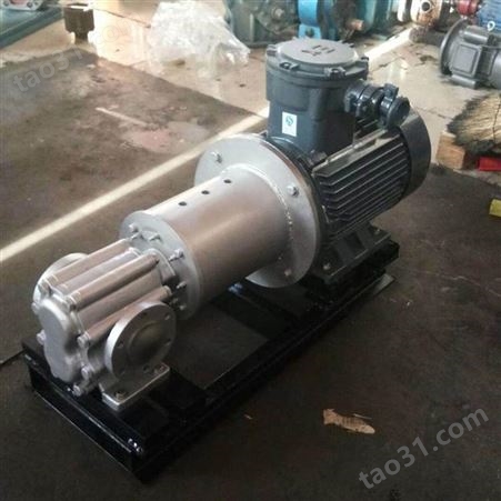 不锈钢高粘度转子泵 卧式铸铁转子泵 高粘度凸轮转子泵