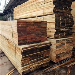 供应俄罗斯落叶松板材家具木方跳板木条垫设备枕木黄花松道木