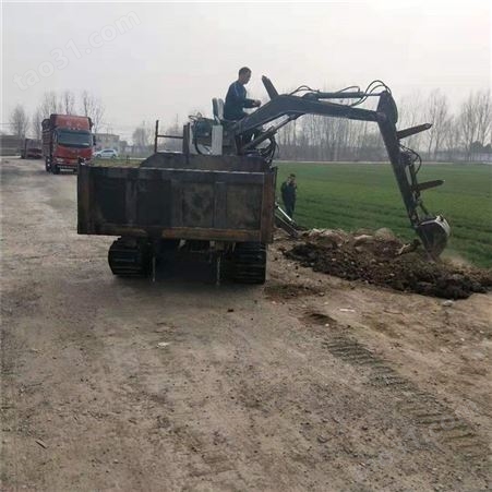 益宇重工YY-LSW-5T 履带随车挖 随车履带式挖掘机 挖土挖沙