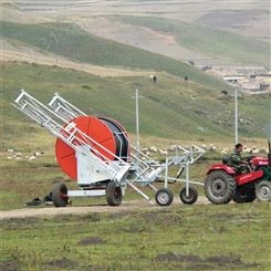 喷枪卷盘式灌溉机 大型可移动式喷灌机 多喷头绞盘式浇地机