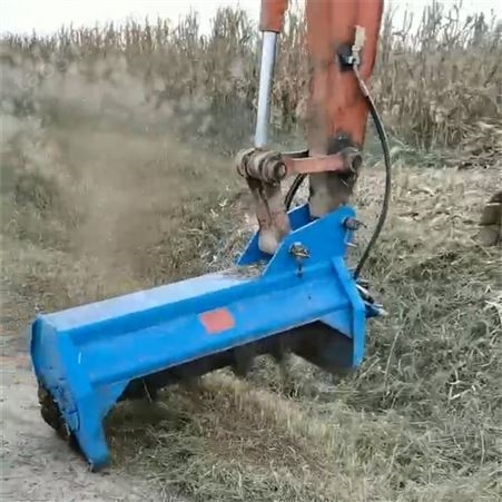 沟渠芦苇割草机 挖机外装碎草机 宏苹除草机械