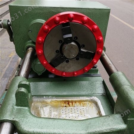 三速圆钢套丝机 电动车丝机 预埋地脚螺栓开放式板牙 操作简单