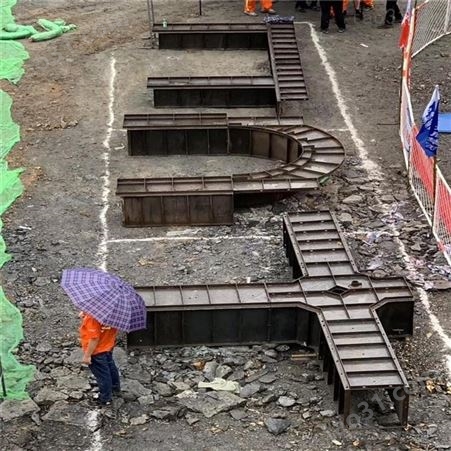 方格骨架护坡模板 铁路路堑边坡防护 格子形定型钢模板 大进模具