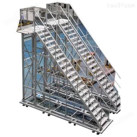 铝型材移动平台梯 移动工业踏步凳 机床垫高防滑踏台定制