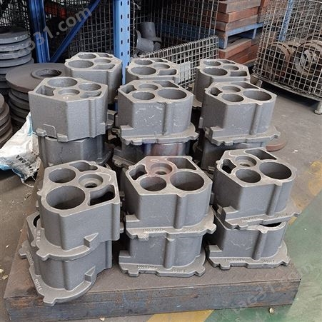 沧州益恒机械厂家供应 树脂砂铸造工艺 压缩机球铁铸件 QT500材质