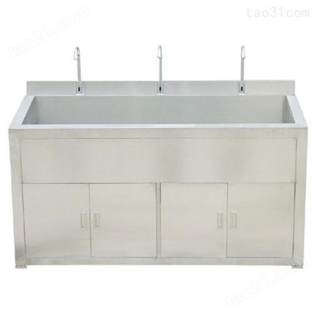 手术室专用洗手池 定制医用不锈钢池子　安装感应式刷手池