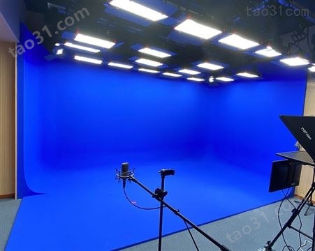 天影视通三维虚拟演播室设计 全国上门抠像蓝箱装修设设备灯光