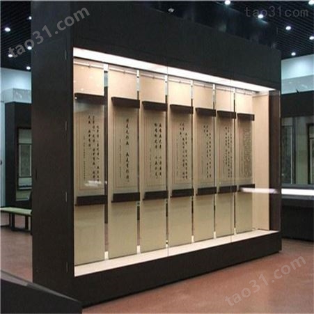 青海博物馆展柜定制 玻璃展柜生产 深圳展柜制作厂家