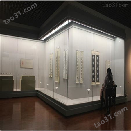 天津博物馆展柜定制 恒温恒湿展示柜 玻璃展览柜 深圳展柜制作厂家